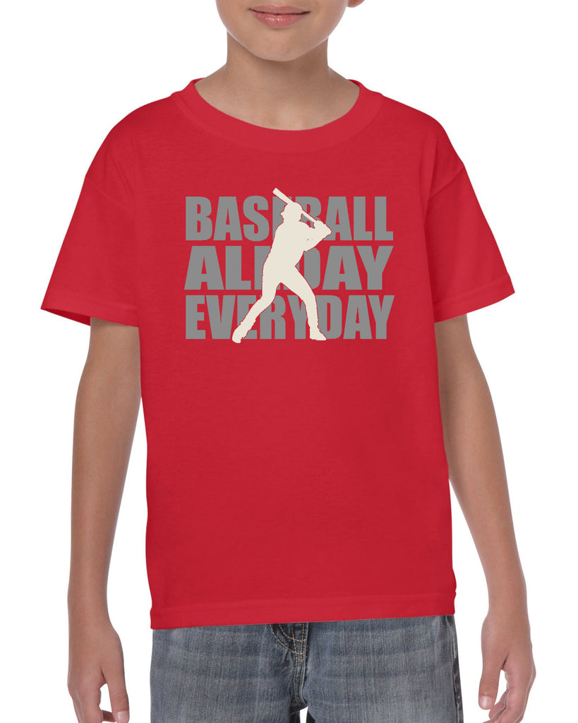 baseball all day everyday graphic transfer design shirt