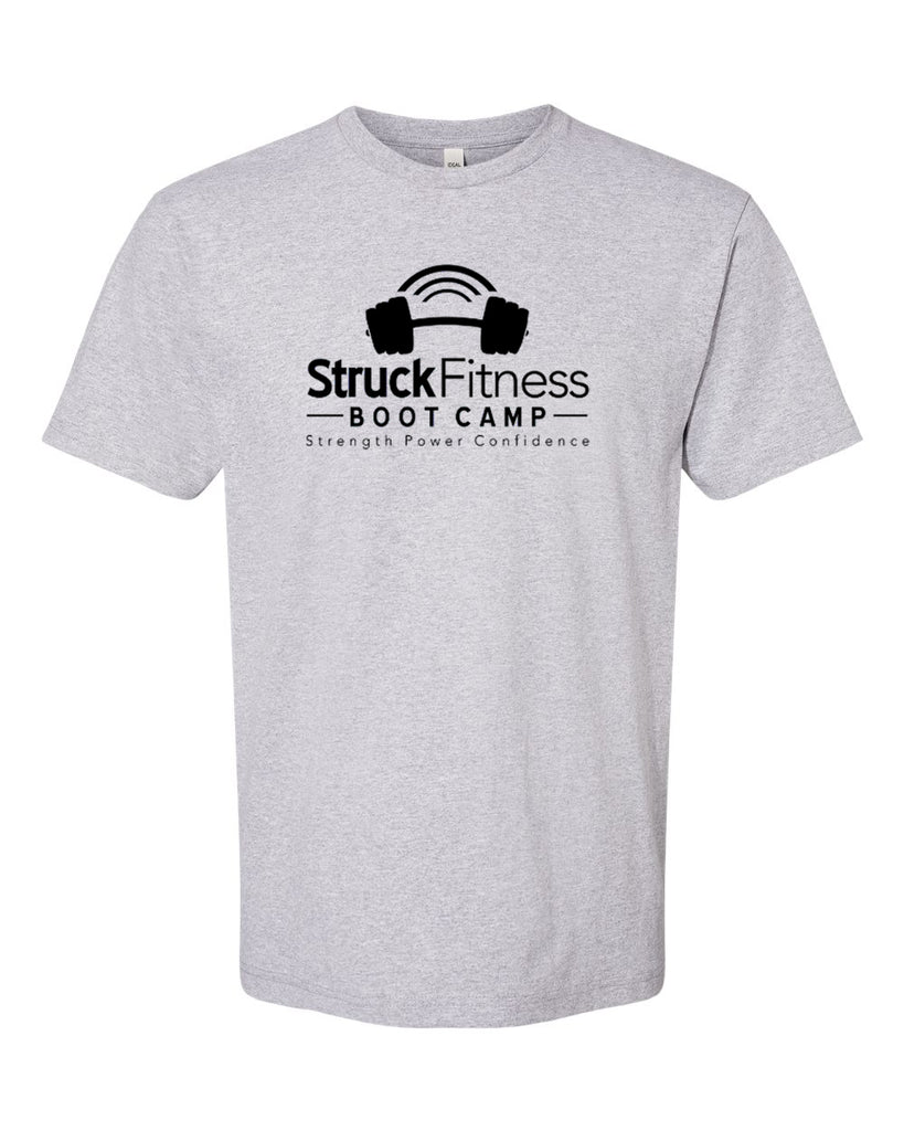 struck fitness next level - next level - ideal crew tee - 1800 - w/ black out logo