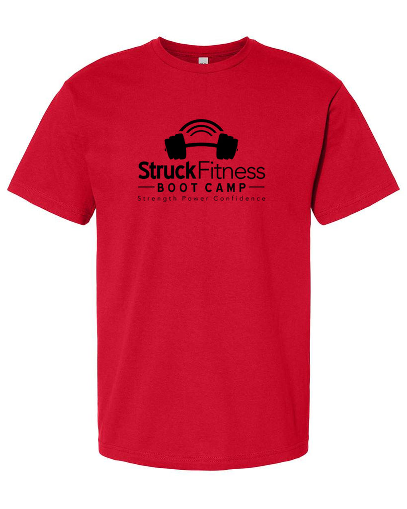 struck fitness next level - next level - ideal crew tee - 1800 - w/ black out logo