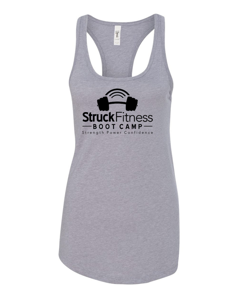 struck fitness next level - women's ideal racerback tank - 1533 - w/ black out logo