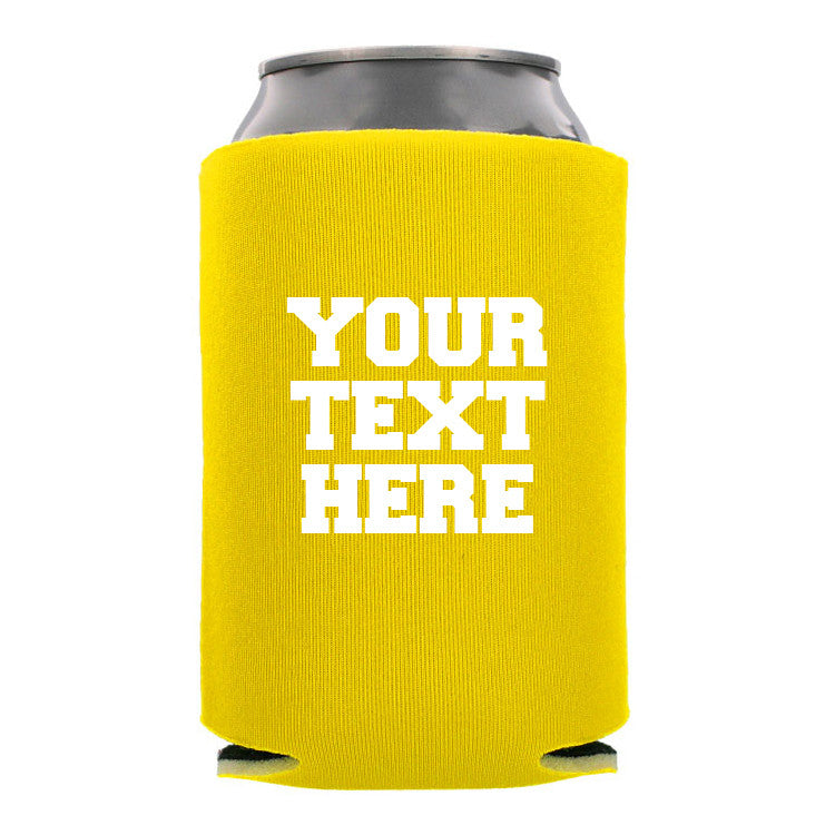 premium foam can cooler-sd-blank-tcc-115b yellow