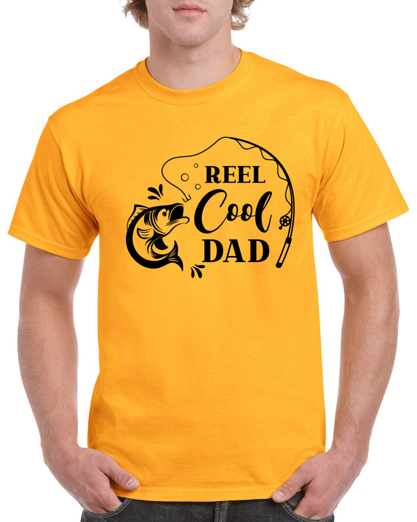reel cool dad graphic design shirt