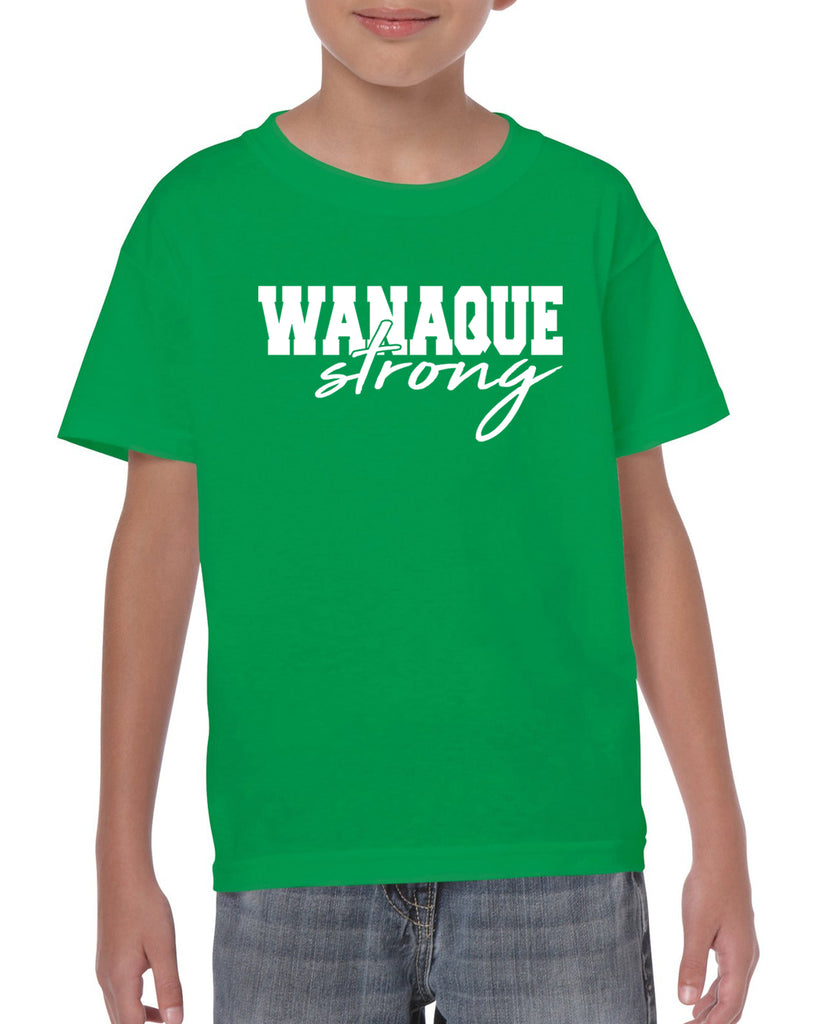 wanaque strong graphic design shirt
