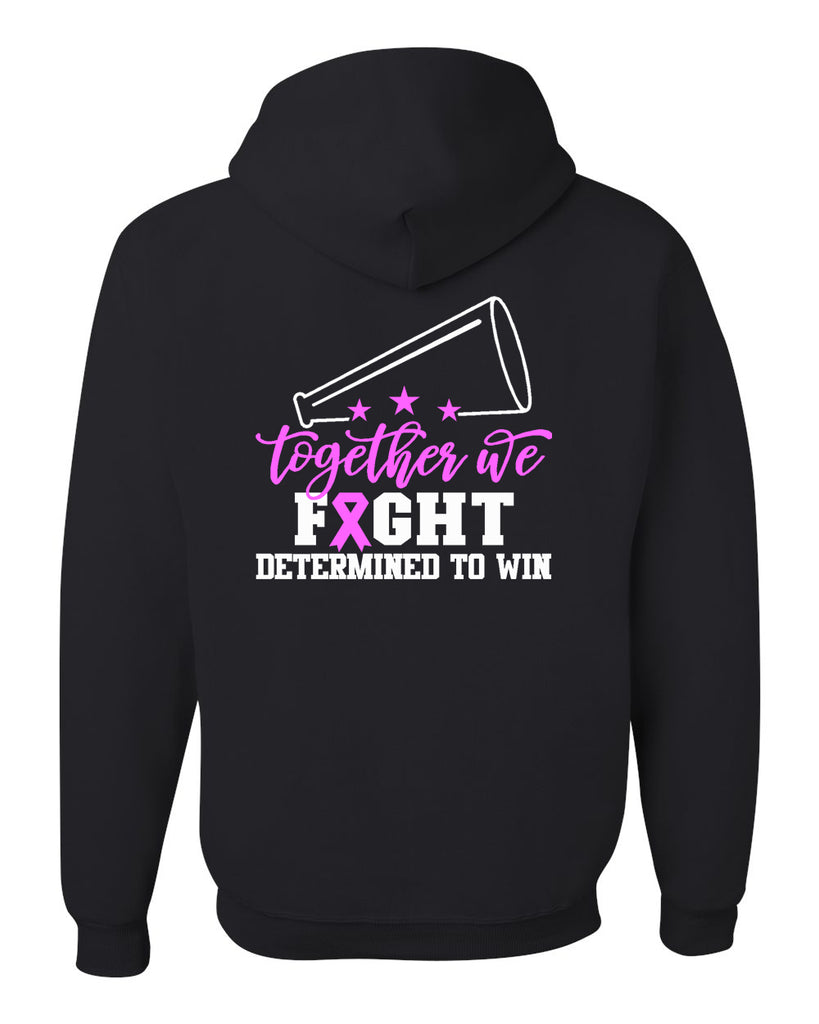 Wanaque Cheer NuBlend® Hooded Sweatshirt w/ Together We Fight Design Front & Back.