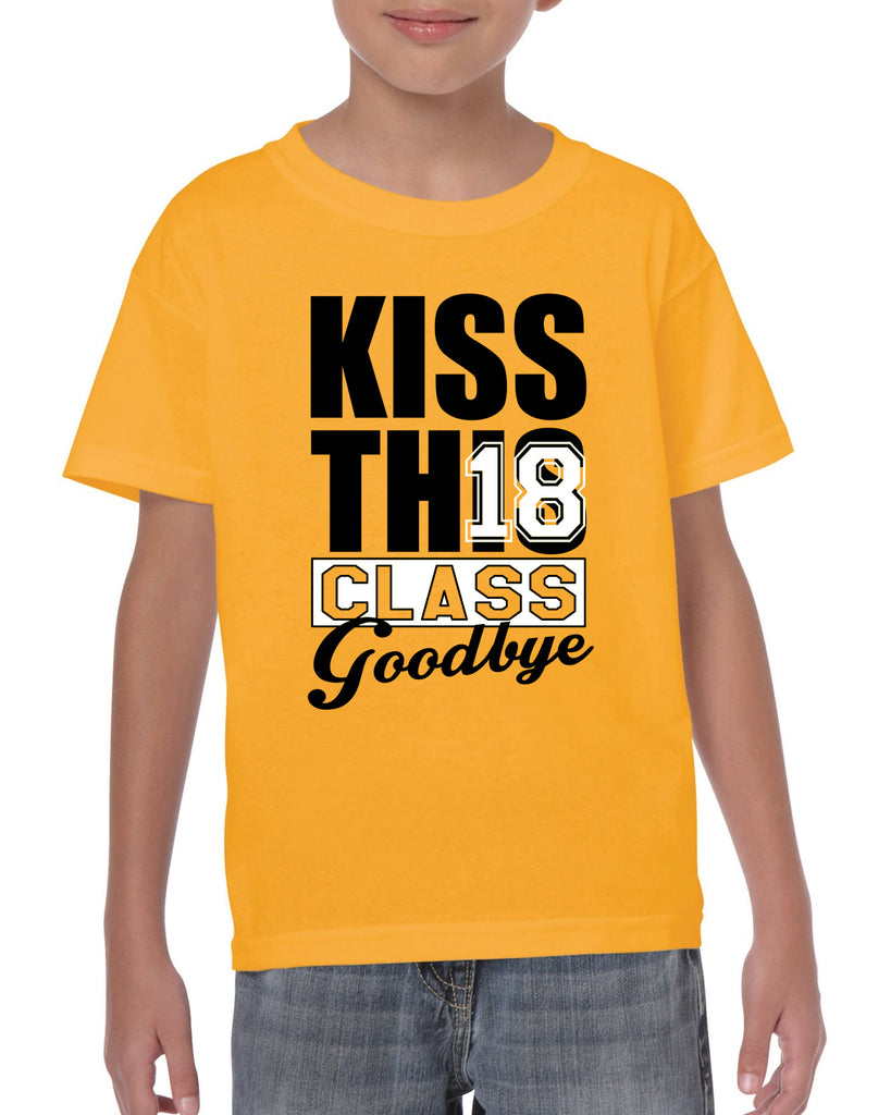 kiss this class goodbye 2018 v1 graphic transfer design shirt