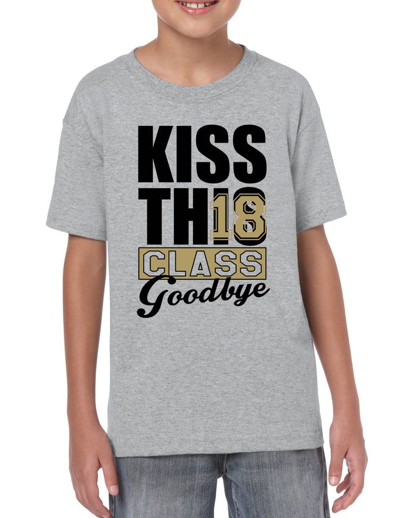 kiss this class goodbye 2018 v1 graphic transfer design shirt