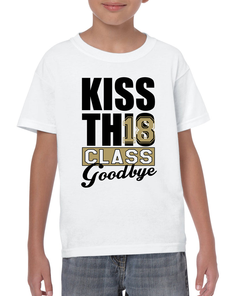 kiss this class goodbye 2018 v1 graphic transfer design shirt