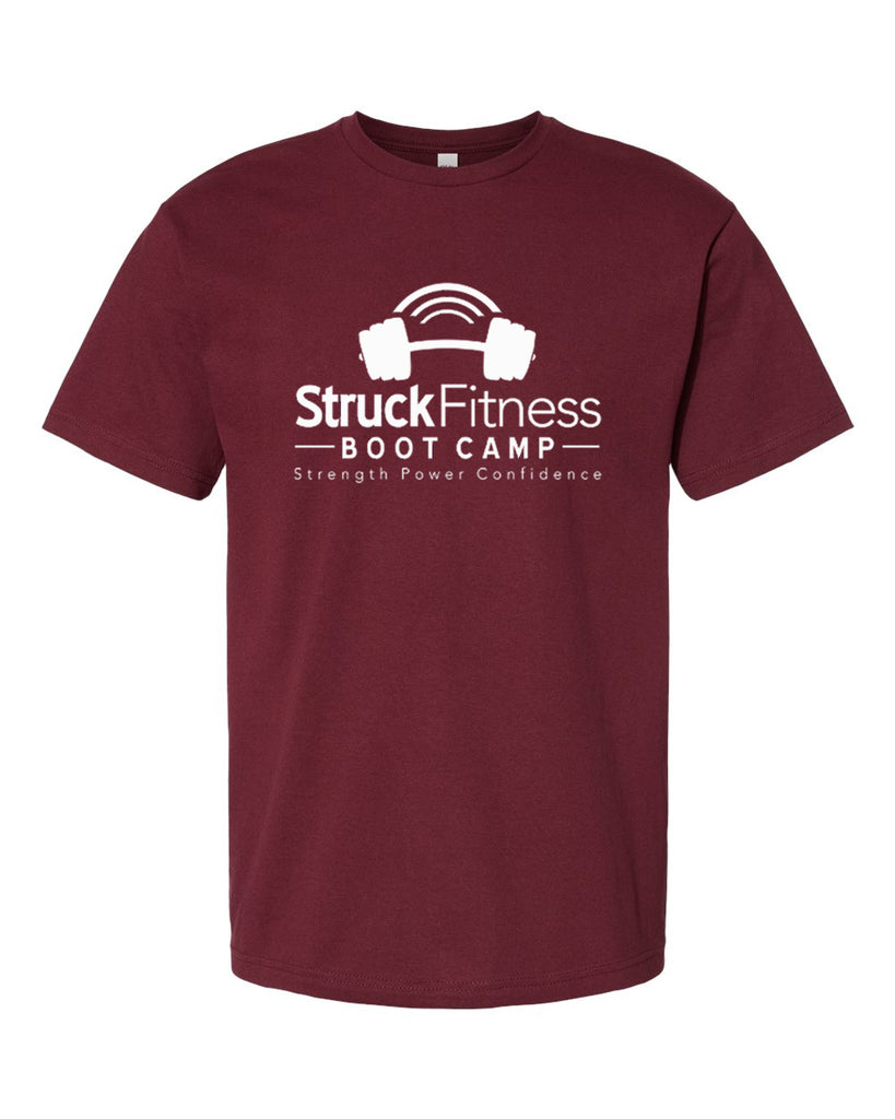 struck fitness next level - next level - ideal crew tee - 1800 - w/ white out logo