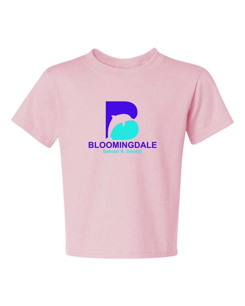 Bloomingdale Samuel R Donald - Short Sleeve Tee w/ 2 Color Dolphin B Logo on Front