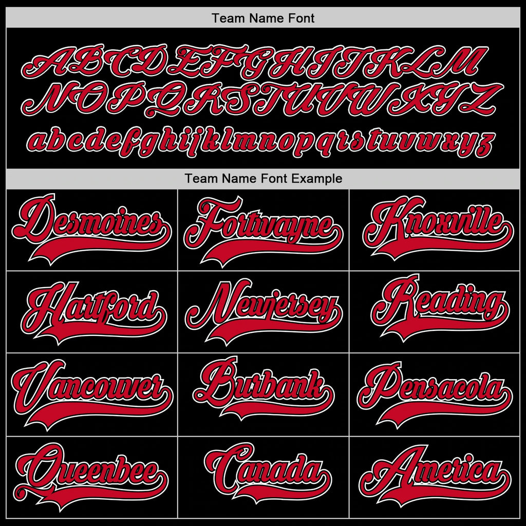 flfa custom black-red-white hockey jerse w/ teamname: cutters