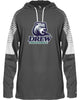 Drew Volleyball Badger - Lineup Hooded Long Sleeve T-Shirt - 4211 w/ 4 Color V2 Design on Front.
