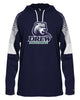 Drew Volleyball Badger - Lineup Hooded Long Sleeve T-Shirt - 4211 w/ 4 Color V2 Design on Front.
