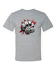 Hazleton Area Cougars - Sport Gray JERZEES - Dri-Power® 50/50 T-Shirt - 29MR w/ Cougars PaintPaw Design on Front.