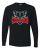 Hazleton Area Cougars - Black JERZEES - Dri-Power® Long Sleeve 50/50 T-Shirt - 29LSR w/ Cougars 726 Design on Front.