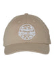 Skyline Lakes Brushed Twill Unstructured Cap - VC200 w/ Embroidered Canoe Design on Front.