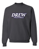 Drew Volleyball JERZEES - NuBlend® Crewneck Sweatshirt - 562MR w/ White & Navy V1 Design on Front.