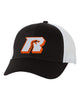 Ringwood Rattlers Mesh-Back Trucker Cap - VC400 w/ 2 Color R Snake Design Embroidered on Front