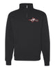 Lakeland Marching Band Black JERZEES - Nublend® Cadet Collar Quarter-Zip Sweatshirt - 995MR w/ LanceNote Design Embroidered on Front Left Chest.