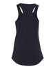 flfa black next level - women's ideal racerback tank - 1533  w/ flfa cutters cheer logo in spangle on front