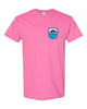 skyline lakes short sleeve tee w/ shield logo front & slpoa logo on back