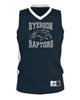 Ryerson School Navy Alleson Athletic - Single Ply Basketball Jersey - 538J w/ V1 Design on Front