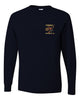 Lakeland Robotics Black JERZEES - Dri-Power® Long Sleeve 50/50 T-Shirt - 29LSR w/ Embroidered Design on Front Left Chest