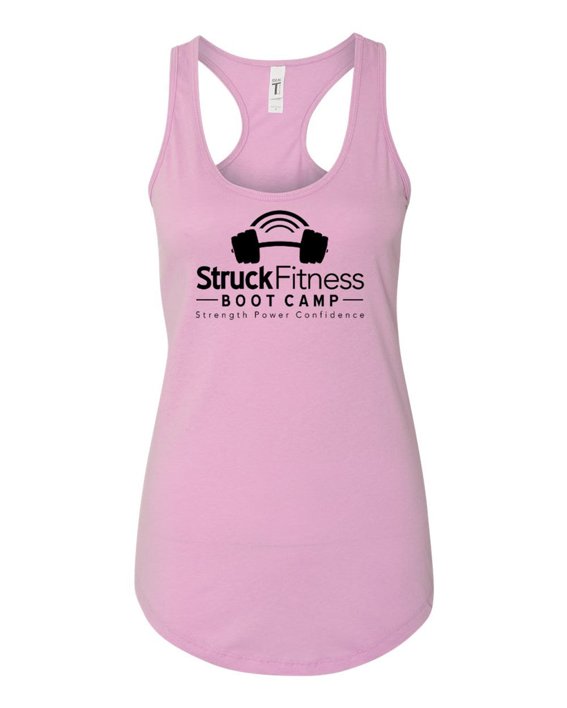 struck fitness next level - women's ideal racerback tank - 1533 - w/ black out logo