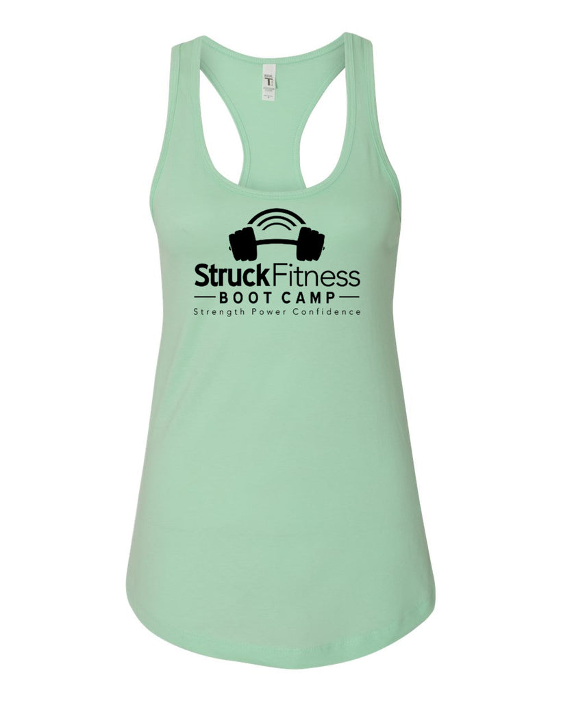 struck fitness next level - women's ideal racerback tank - 1533 - w/ black out logo