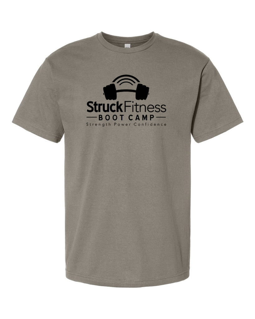 struck fitness next level - next level - ideal crew tee - 1800 - w/ black out logo
