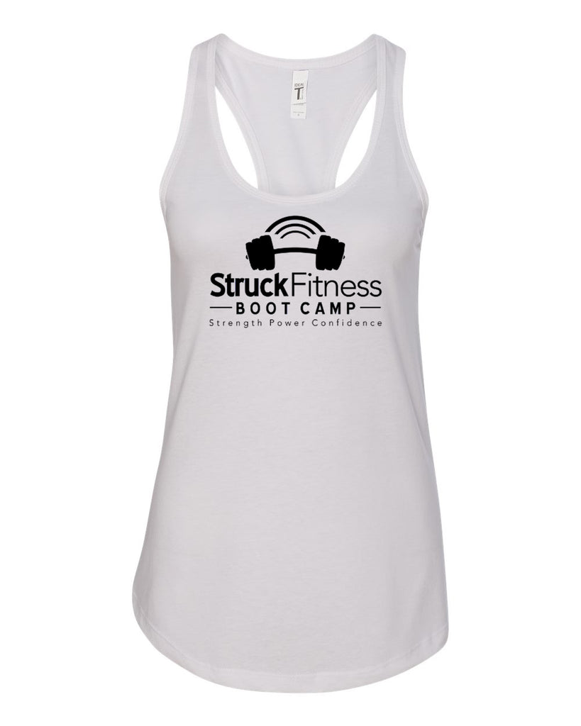 struck fitness next level - women's ideal racerback tank - 1533 - w/ black out logo