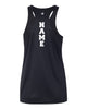 flfa black badger - b-core ladies/girls racerback tank top - 4166 w/ flfa cheer/football logo on front