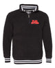flfa black boxercraft - varsity sherpa quarter-zip pullover - q20 w/ flfa cutters embroidered on left chest