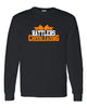 Ringwood Rattlers Black JERZEES - NuBlend® Crewneck Sweatshirt - 562MR w/ 2 Color Rattlers Cheerleading Bow Design on Front