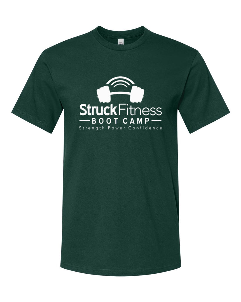 struck fitness next level - next level - ideal crew tee - 1800 - w/ white out logo