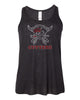 flfa black bc flowy racerback tank - 8800y w/ flfa cutters cheer logo in spangle on front