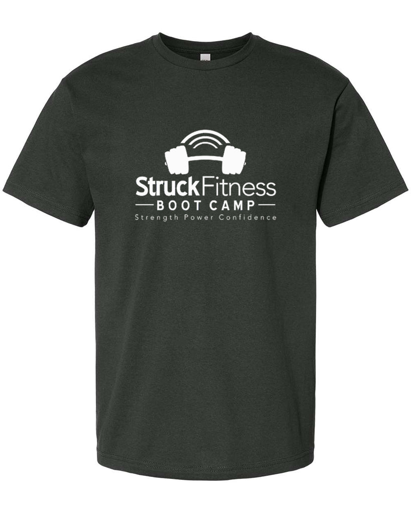 struck fitness next level - next level - ideal crew tee - 1800 - w/ white out logo