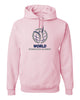 World Gymnastics JERZEES - NuBlend® Hooded Sweatshirt - 996MR w/ 2 Color Design on Front
