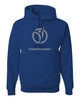 World Gymnastics JERZEES - NuBlend® Hooded Sweatshirt - 996MR w/ 2 Color Design on Front