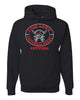 flfa black jerzees - nublend® hooded sweatshirt - 996mr w/ flfa cheer/football logo on front