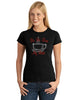 la la love my latte v1 rhinestone bling design shirt
