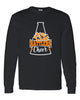 Ringwood Rattlers Black JERZEES - NuBlend® Crewneck Sweatshirt - 562MR w/ 2 Color Rattlers Cheer Megaphone Design on Front