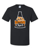 Ringwood Rattlers Black JERZEES - Dri-Power® 50/50 T-Shirt - 29MR w/ 2 Color Rattlers Cheer Megaphone Design on Front