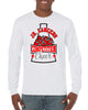 jr lancers competition cheer heavy cotton white shirt w/ megaphone 3 color design on front.