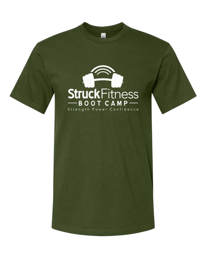 struck fitness next level - next level - ideal crew tee - 1800 - w/ white out logo