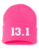 13.1 embroidered cuffed beanie hat