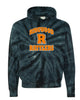 Ringwood Rattlers Black Dyenomite - Cyclone Hooded Tie-Dyed Sweatshirt - 854CY w/ 2 Color RATTLERS Design on Front