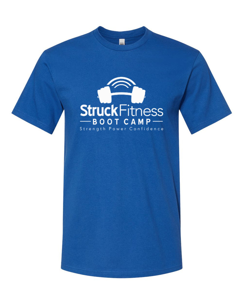 struck fitness next level - next level - ideal crew tee - 1800 - w/ white out logo