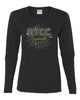 rtcc black long sleeve tee w/ rtcc spangle burst logo on front.