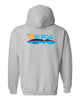 skyline lakes heavy blend hoodie w/ shield logo front & slpoa logo on back