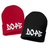 dope embroidered cuffed beanie hat